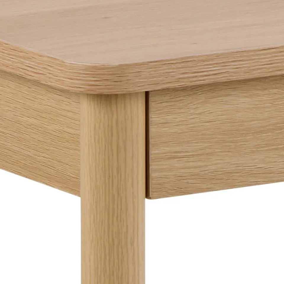 Biurko z szufladą ALPENA 110x50x75 cm naturalny beżowy - 0000111588