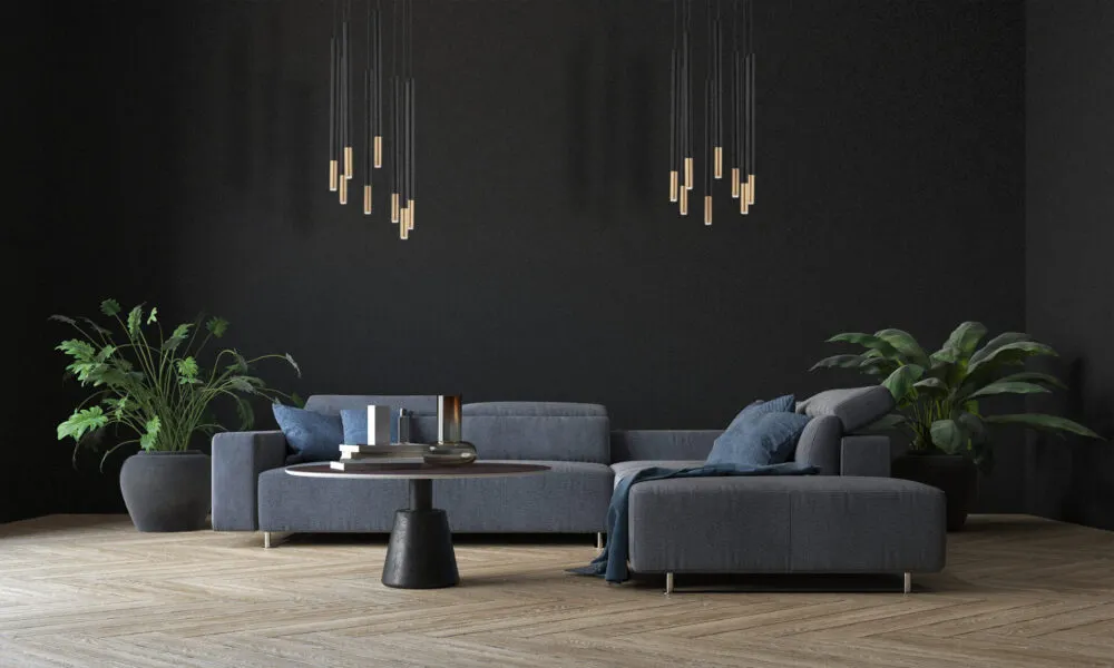 Lampa wisząca SOPEL DUE 8 czarno-złota - SI_33239