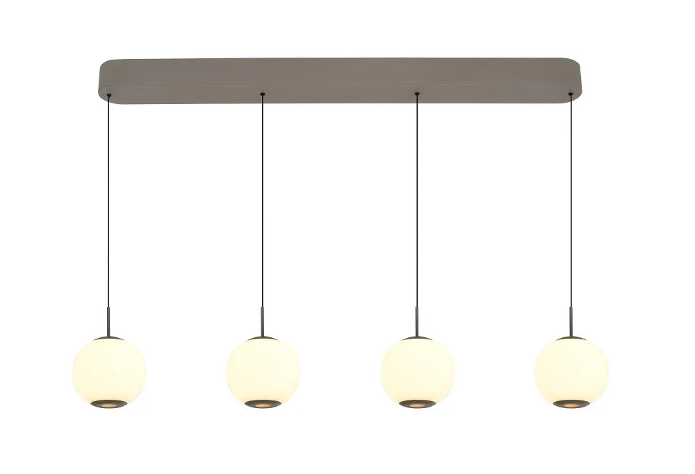 Lampa wisząca LUBERON czwórka prosta LED kaszmirowa