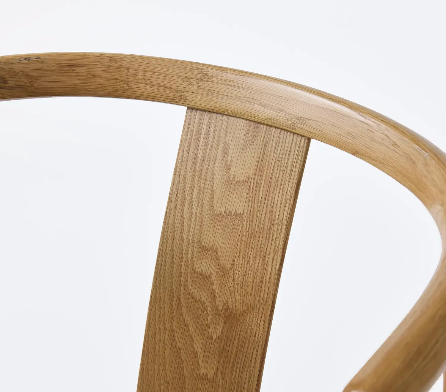 Krzesło drewniane okrągłe RELATE z podłokietnikami naturalny/beżowy - UN_49560002