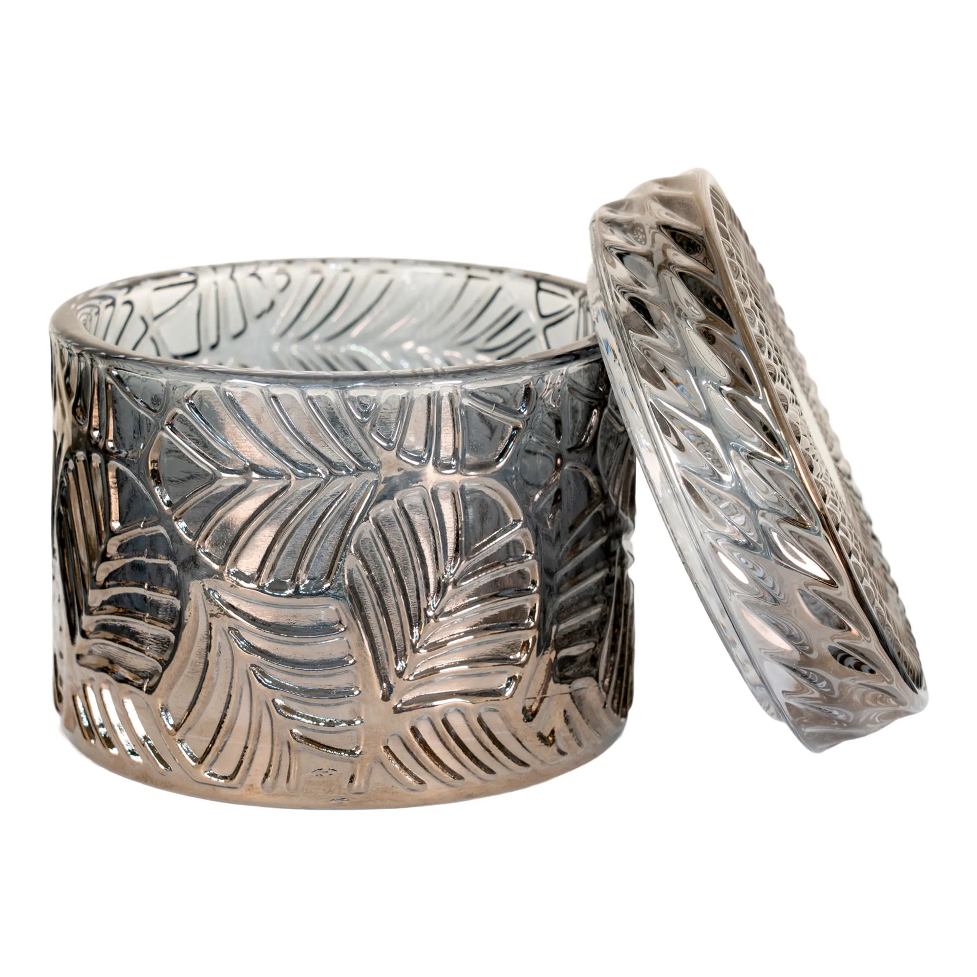 Pojemniki szklane JARS zestaw 2 szt. fi9x8,5 cm kolor dymiony - 4442050