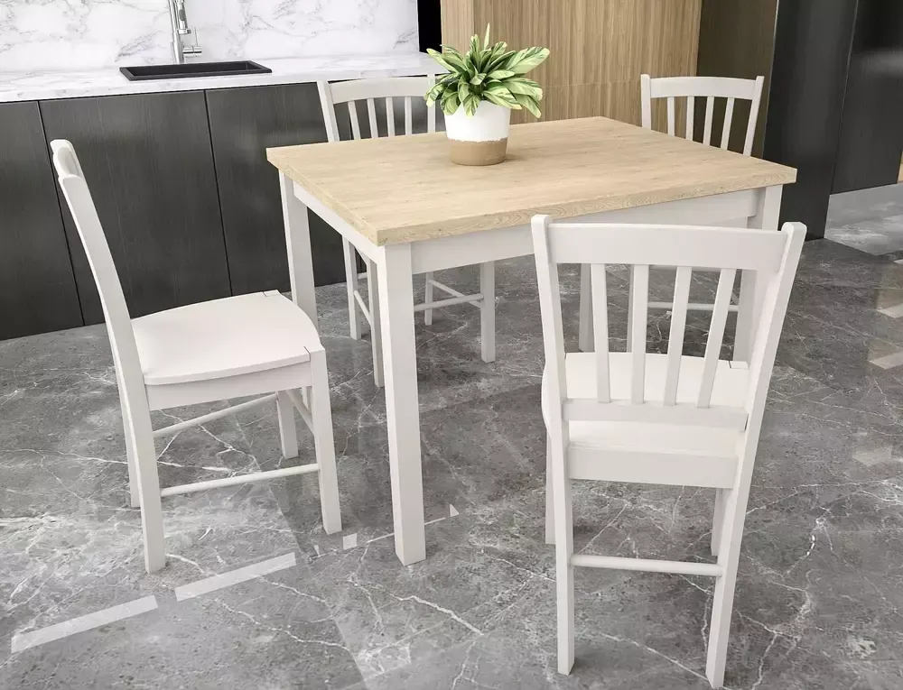 Stół jadalniany ADAM 80x80 dąb cremona torro/kaszmirowy - ADAMDCTKA80