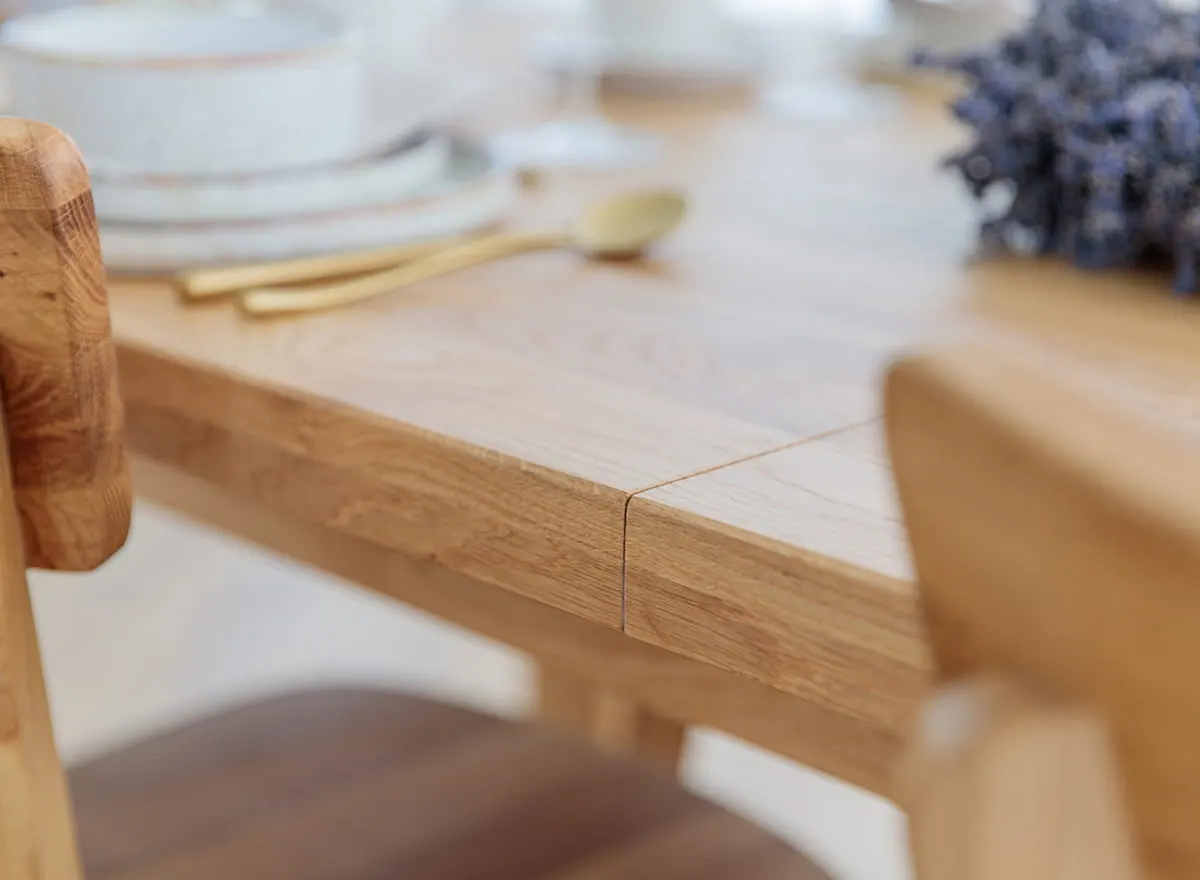 Rozsuwany stół dębowy GROSSI rozkładany 90x160-250 - dąb olejowany - GROSSI160X90