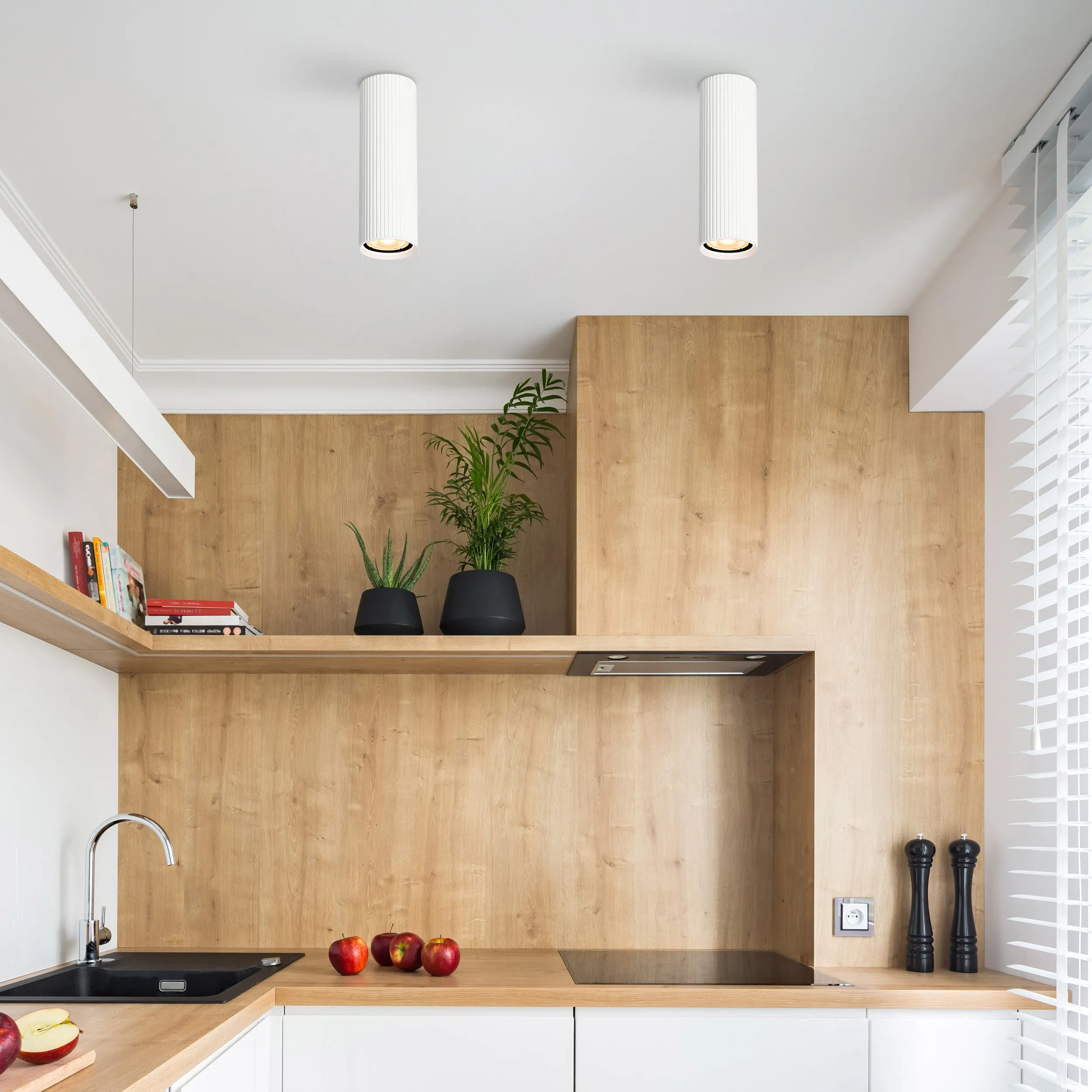 Spot TUNE biały okrągły 17x5cm - TK_10025