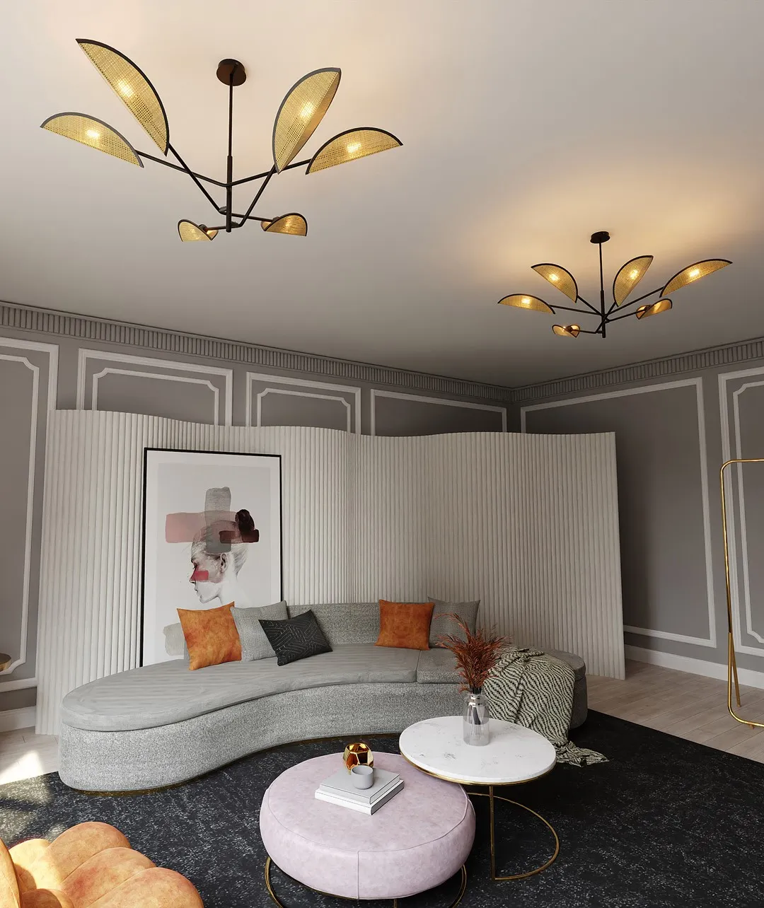 Lampa sufitowa VENE Czarny 1160/6 - 1160/6