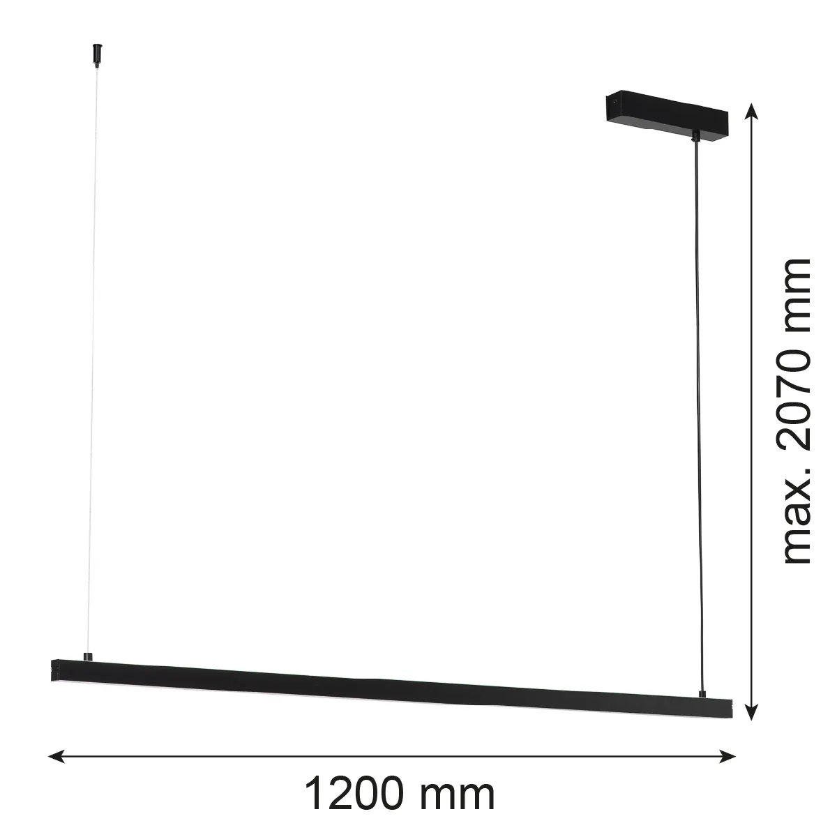 MIAMI lampa wisząca led pojedyczna, świecącą góra-dół 8835 — zdjęcie 7