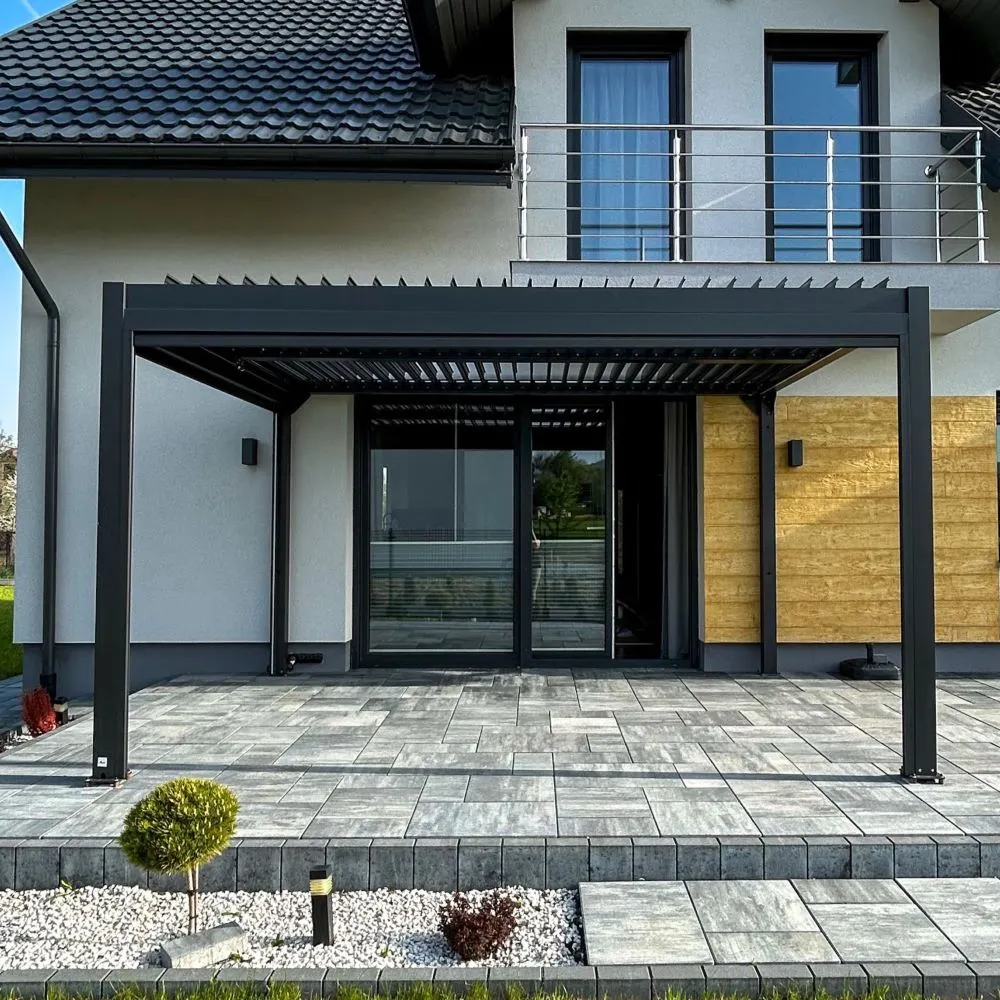 Pergola LUXE 3x4m antracyt z LED - MI_5908227364804