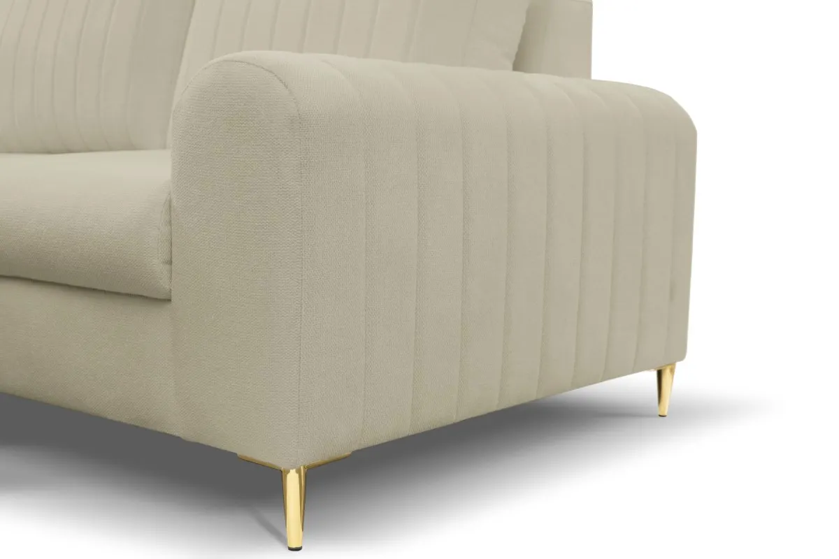 Narożnik rozkładany z pojemnikiem MONACO LOFT 251 cm lewy beżowy