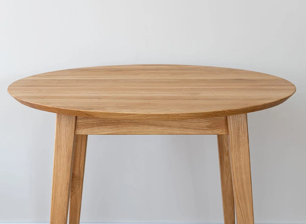 Stół dębowy ORBETELLO okrągły 110 cm - dąb olejowany - KULS110