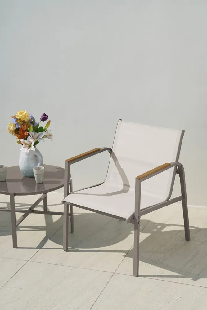 Zestaw ogrodowy MANGO BALCONY 2 fotele + stolik kawowy - naturalny - FG007086