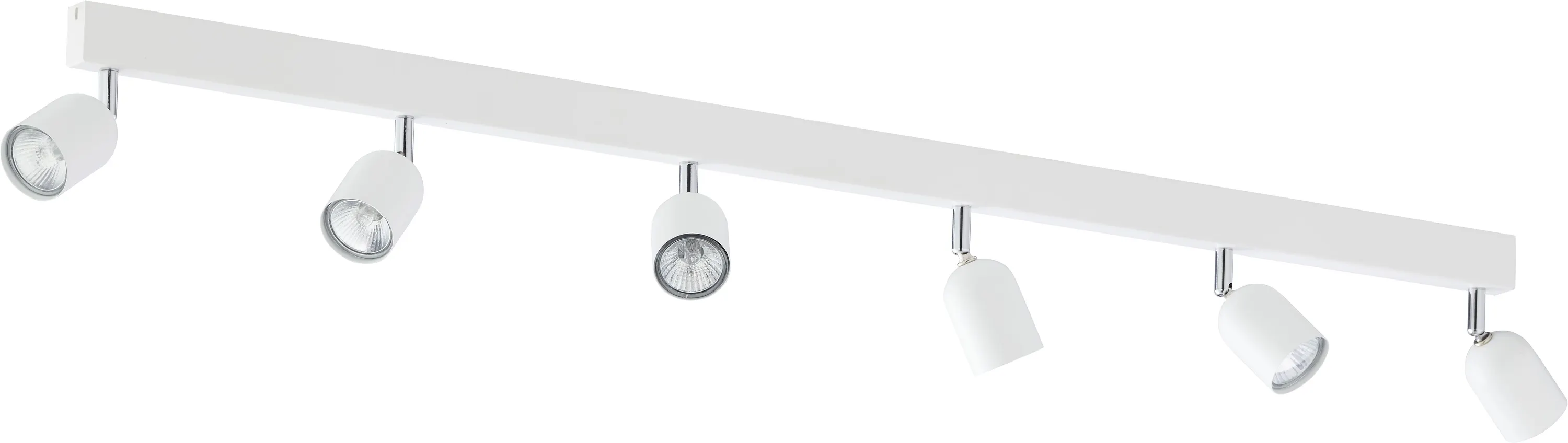 Lampa sufitowa TOP biała na metalowej listwie regulowana 127x18x16cm - TK_1026