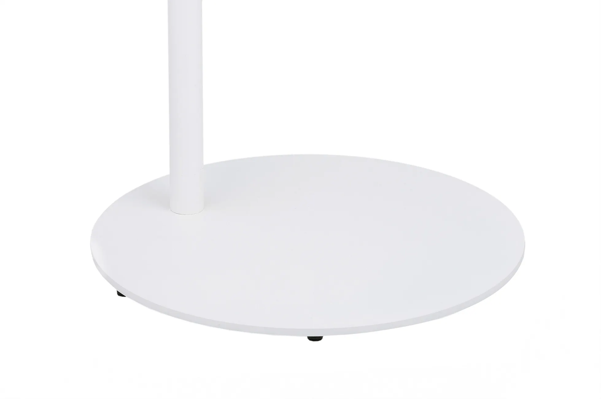 Lampa podłogowa NASHVILLE metalowa biała mosiądz regulowana 222x150cm - 4731