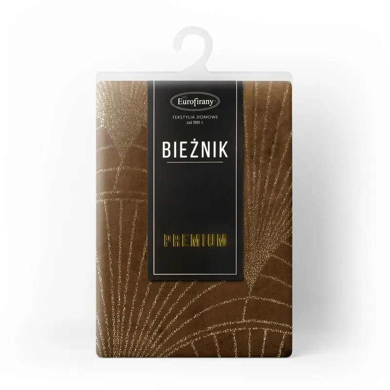 OBRUS BLINK 14 35 X 220 CM BRĄZOWY - EU_390104