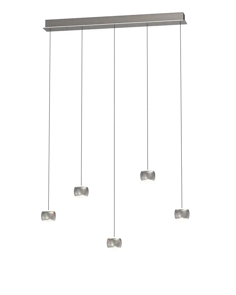 Lampa wisząca QUIBERON 5 LED nikiel szampański