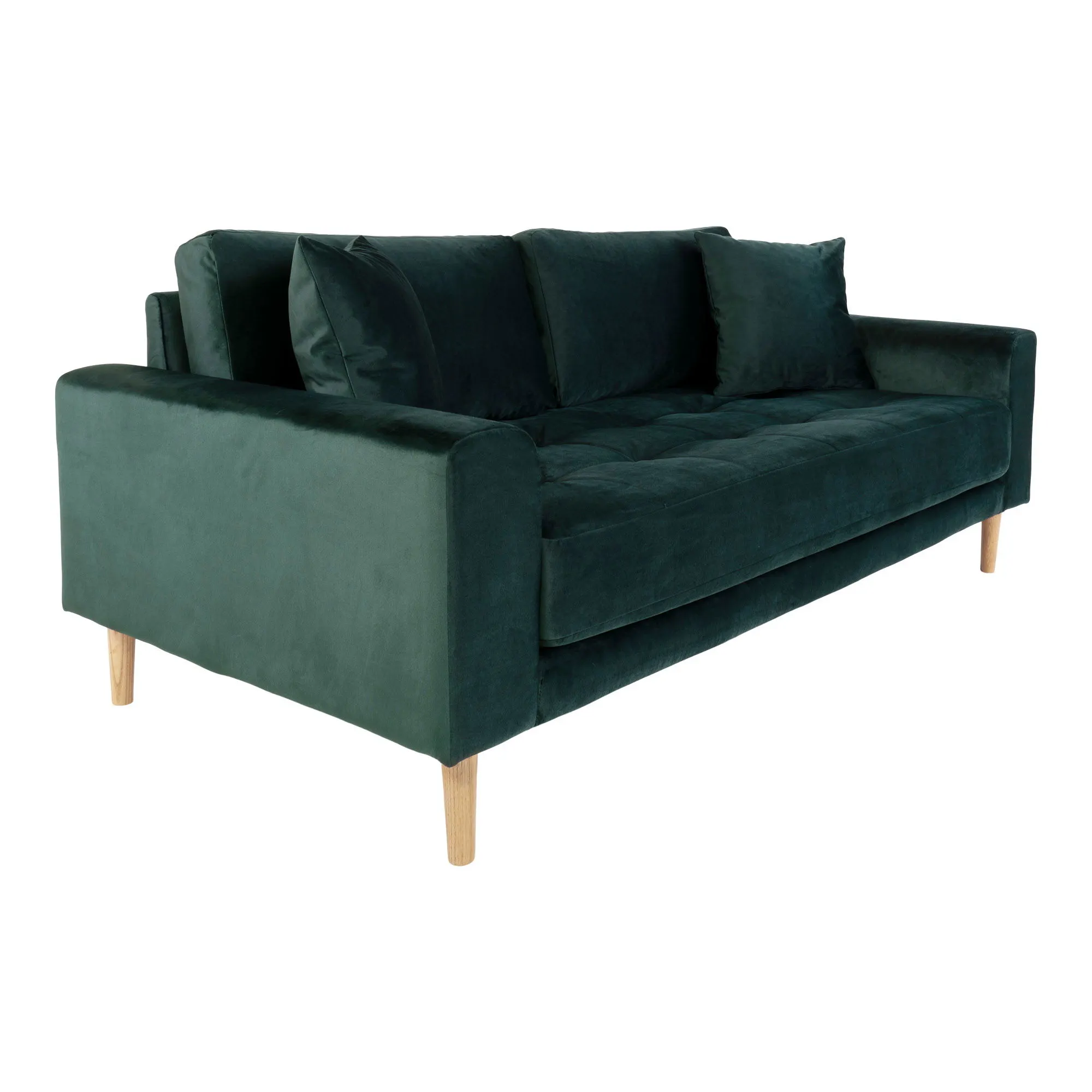 Sofa wypoczynkowa LIDO 2,5-osobowa 180 cm - zielony, naturalny - 1301435