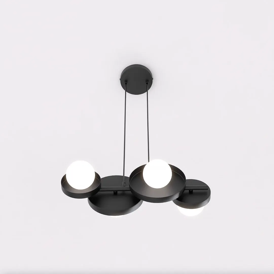 Lampa wisząca metalowa MODEL 4 czarna — zdjęcie 3