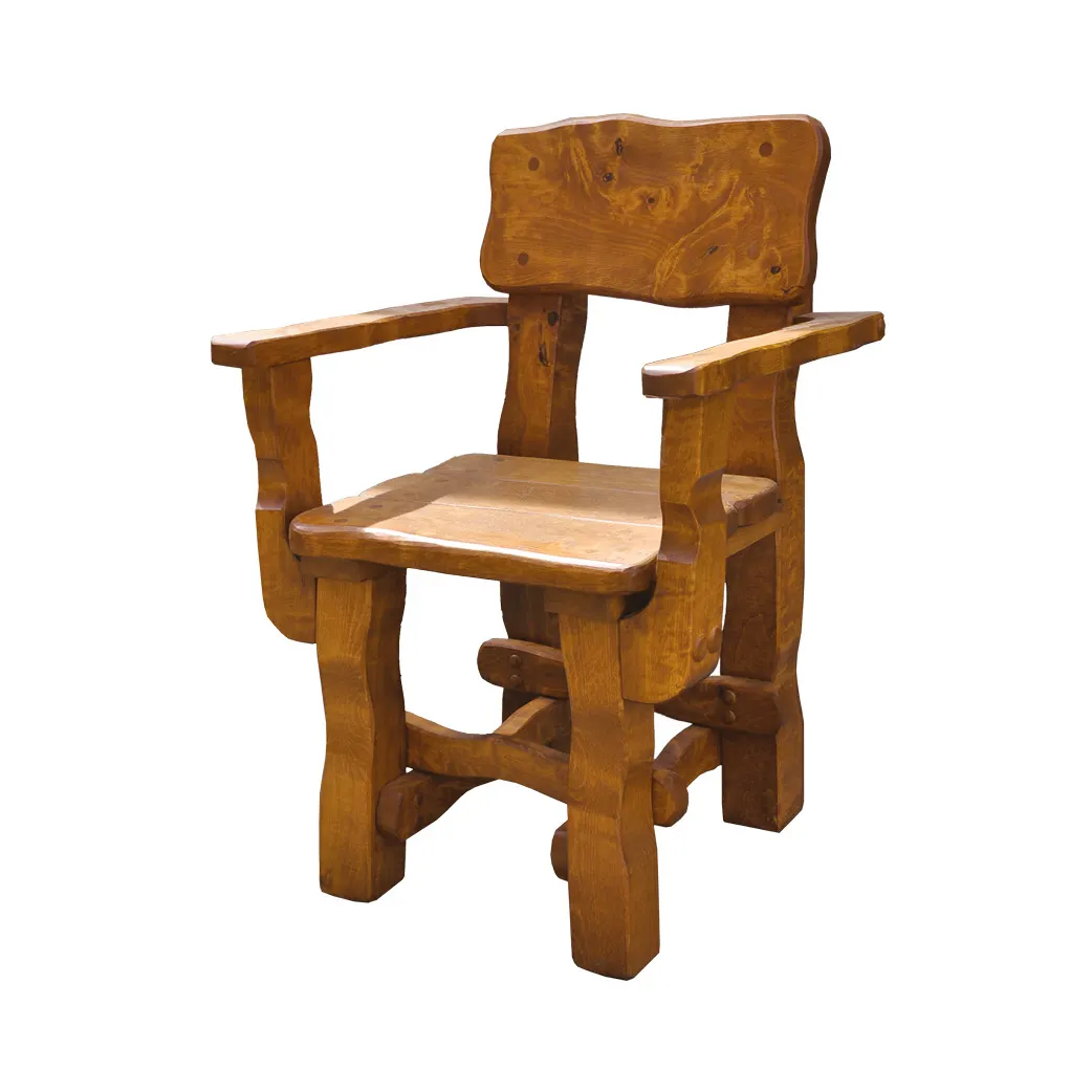 Fotel ogrodowy drewniany MAX olcha kolor brunat