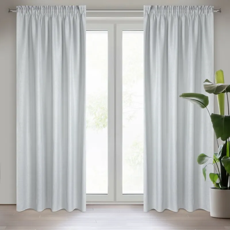 FIRANA GOTOWA CELINE NA TAŚMIE 140 X 270 CM SREBRNY FIRANA GOTOWA CELINE NA TAŚMIE 140 X 270 CM SREBRNY