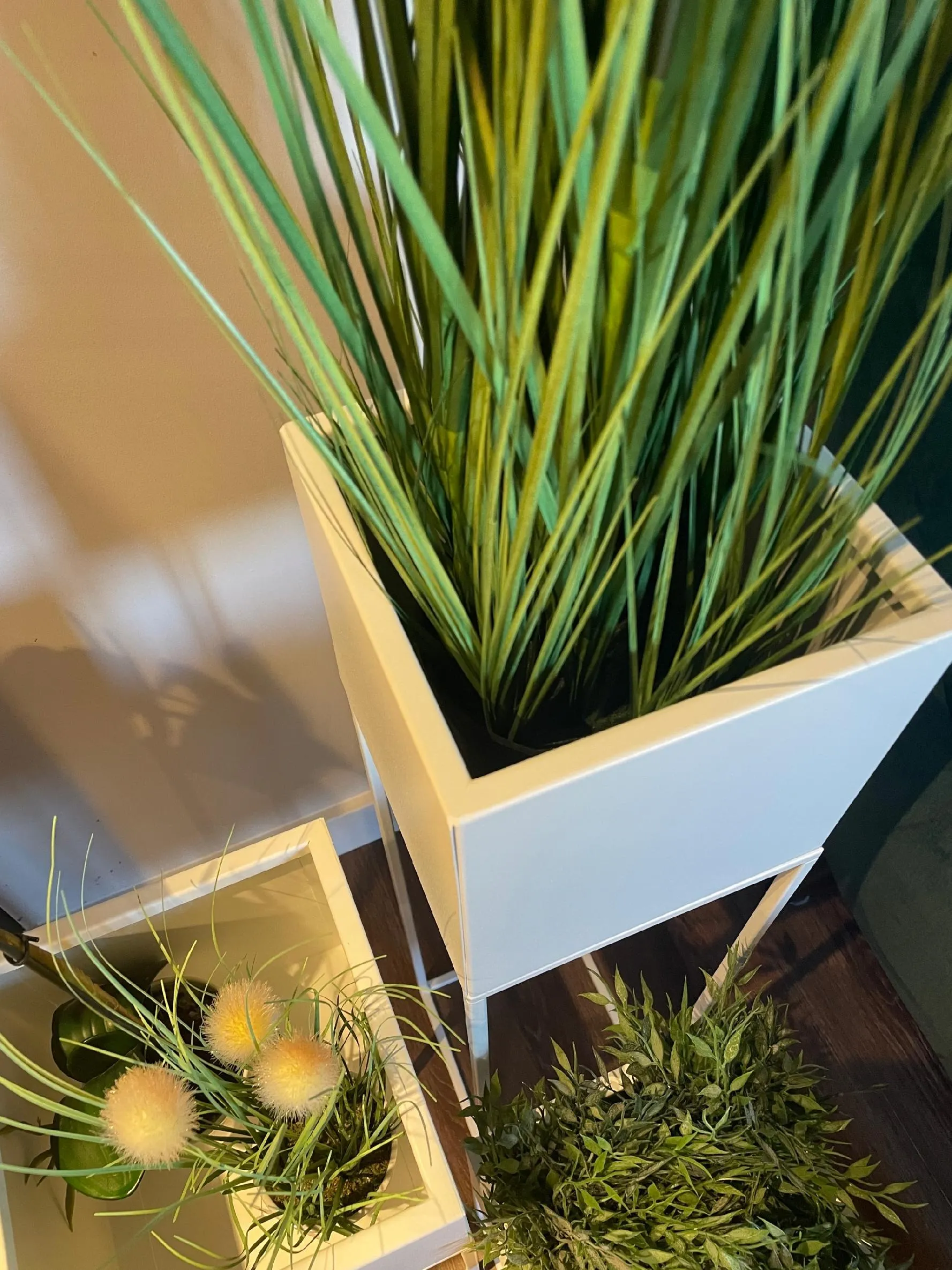 DONICZKA-osłonka na donice metalowa LORIENT M biała - LD_TZ000071