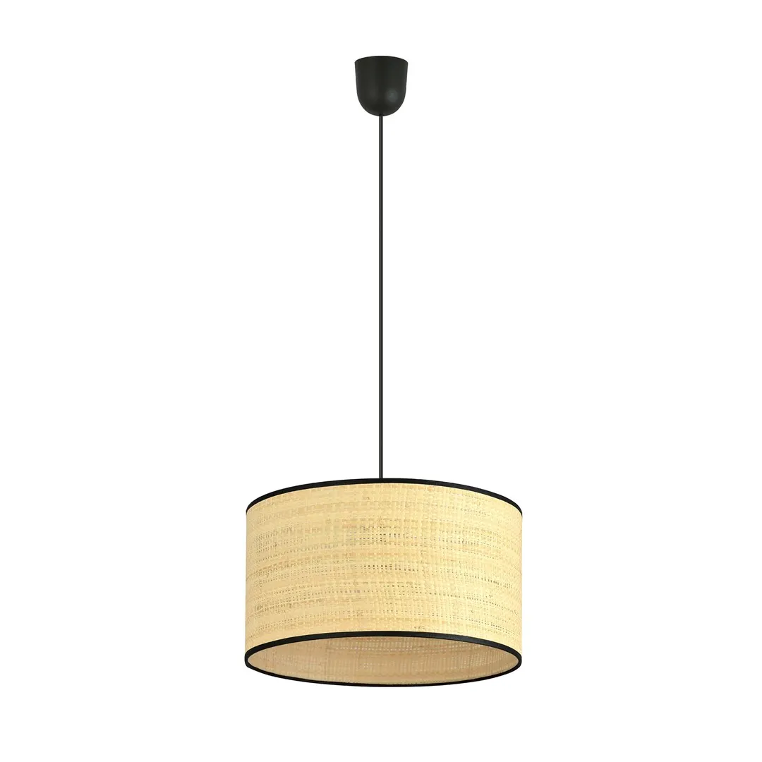Lampa wisząca ASTON 1 czarny brązowy — zdjęcie 2