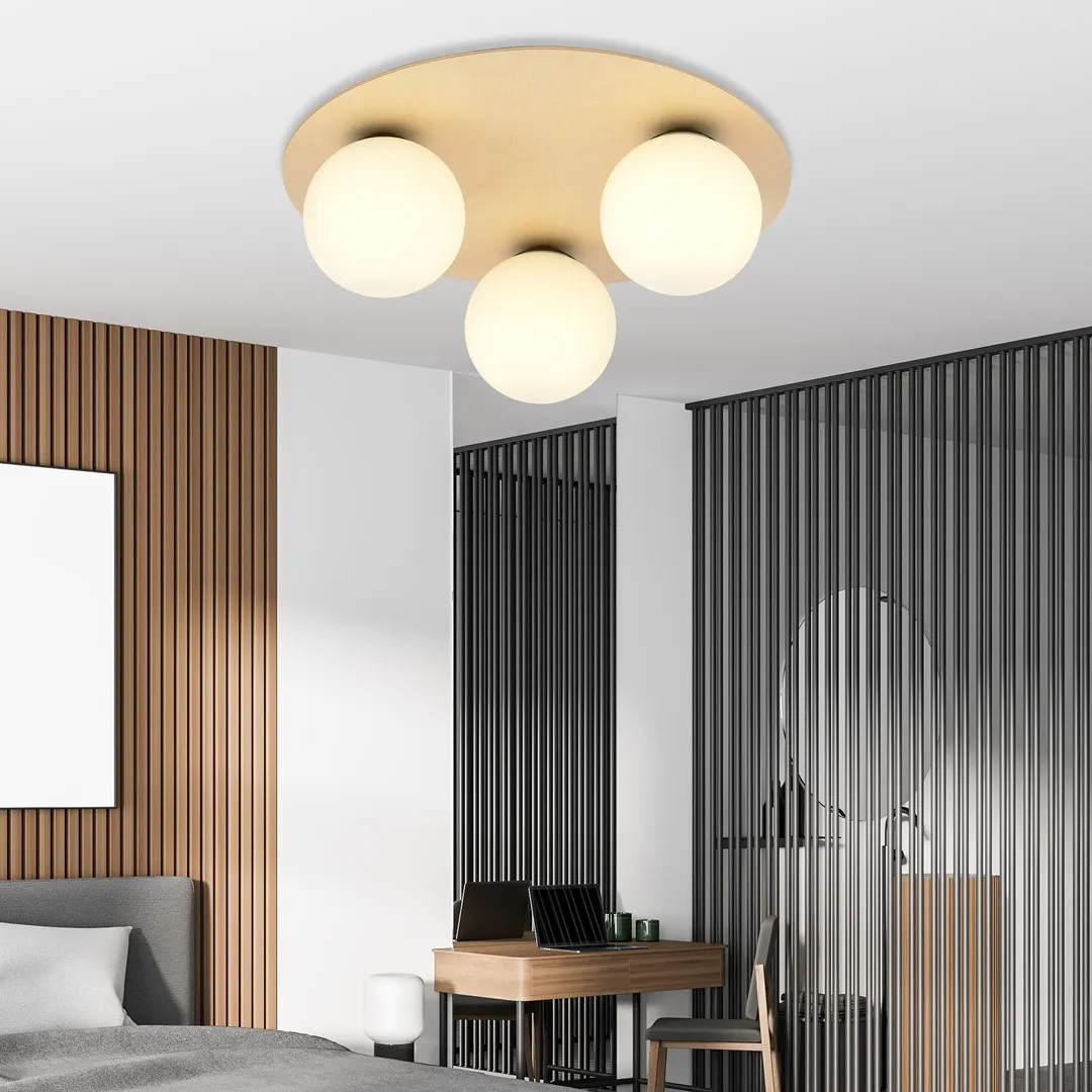 Lampa sufitowa KENZO BRĄZOWY 1142/3B - 1142/3B