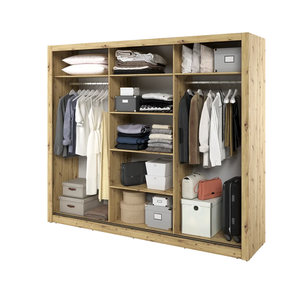 Szafa 3-drzwiowa ARTI AR-02 250cm dąb artisan - AR2DA
