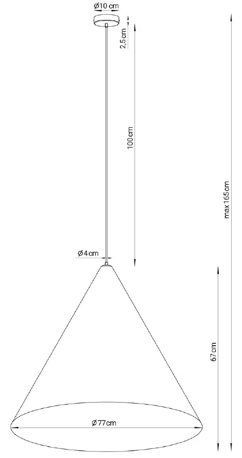 Lampa wisząca VESUVIO L szaro-złota — zdjęcie 3