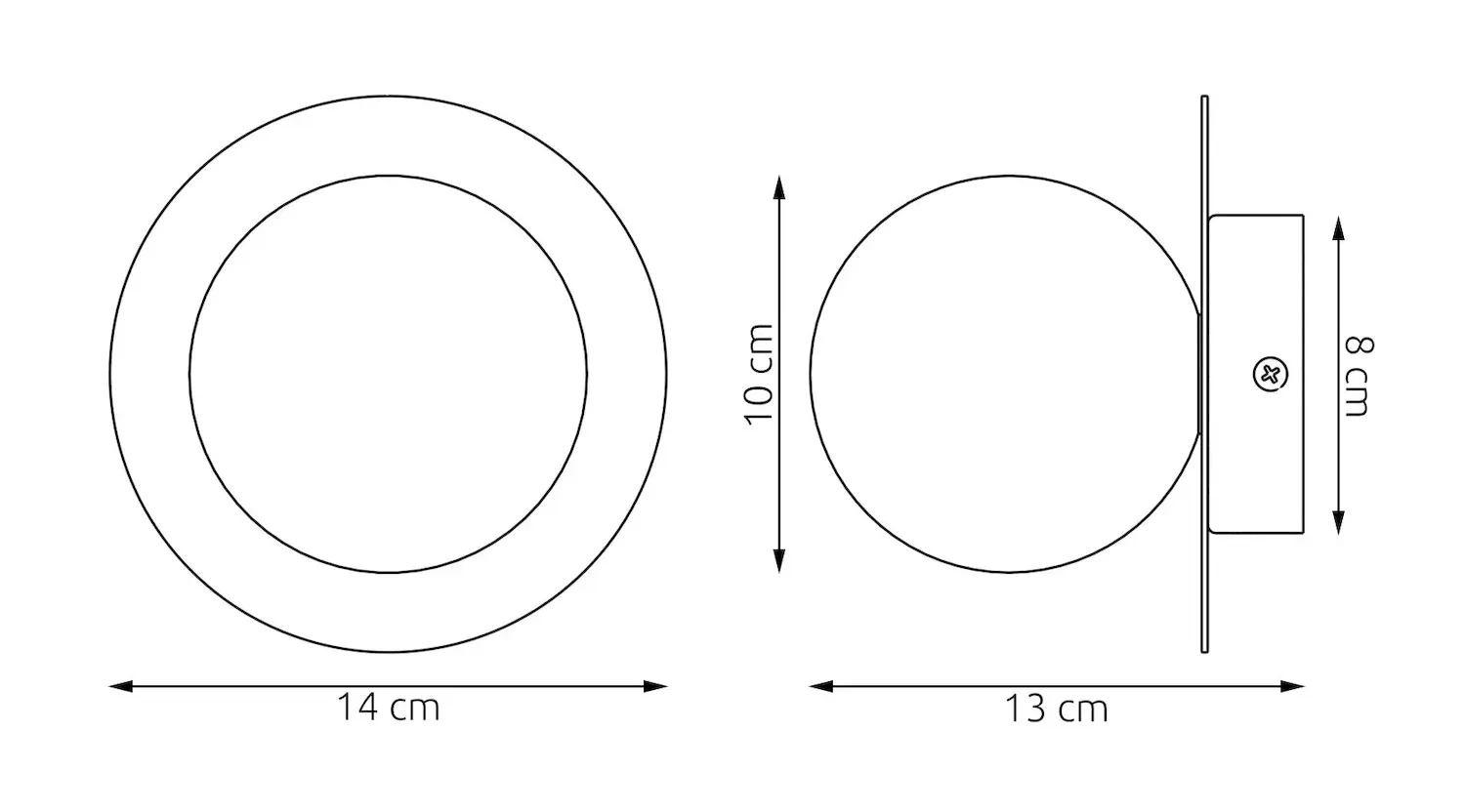 Kinkiet AMERICANA K1 metal pomarańczowy - 1557/K1
