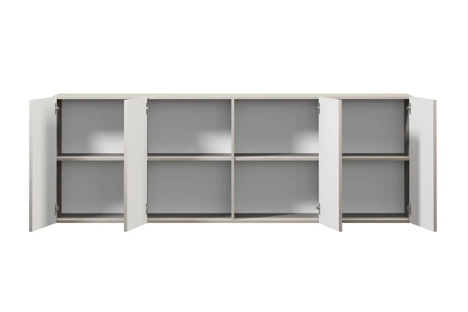 Komoda wisząca 4-drzwoiowa LORINI 200 - cashmere uchwyt T-bar złoty - B_166761