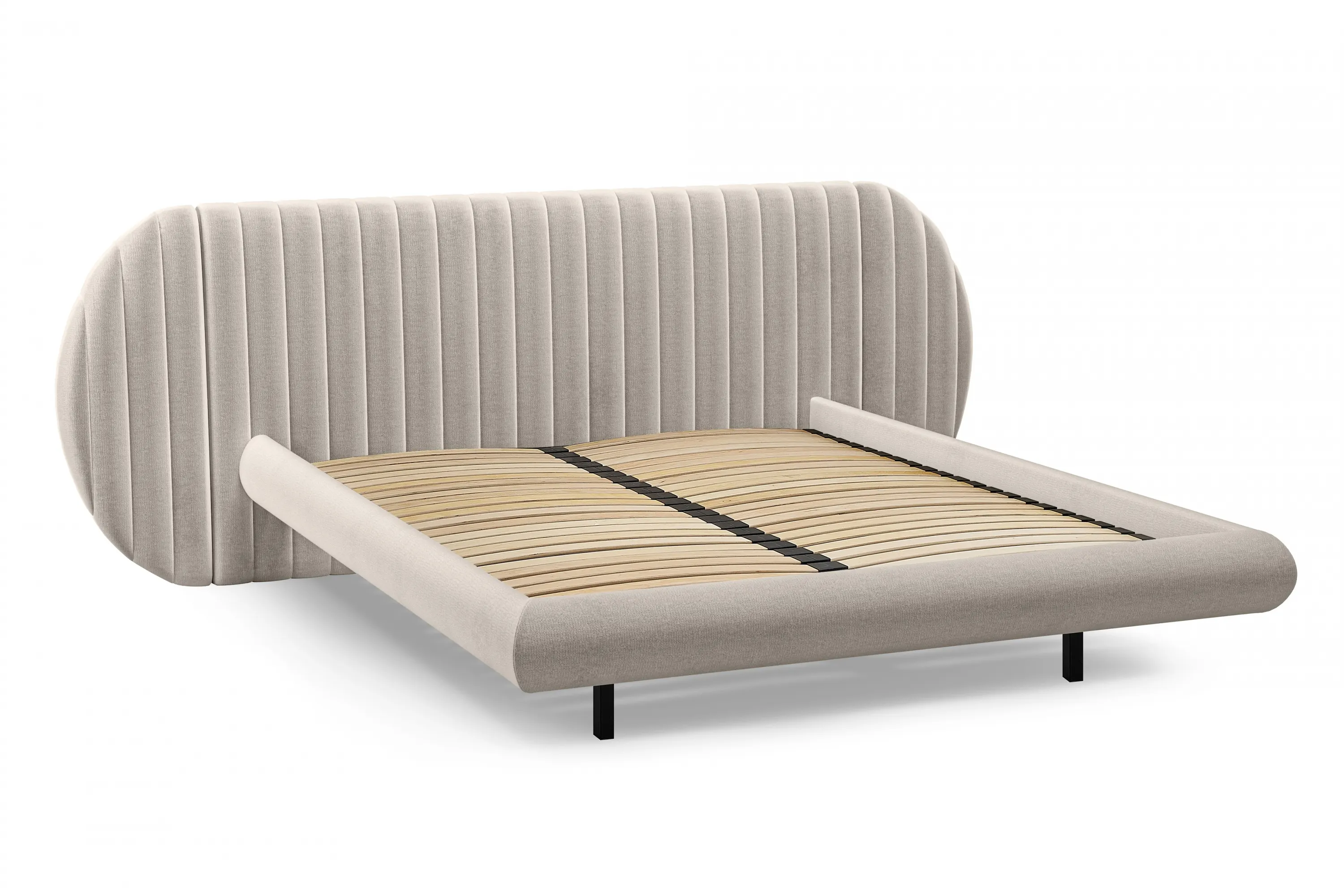 Łóżko Galin lewitujące / 180x200 / Perfect Harmony 07 - beżowy Meble, Kanapa, Łóżko