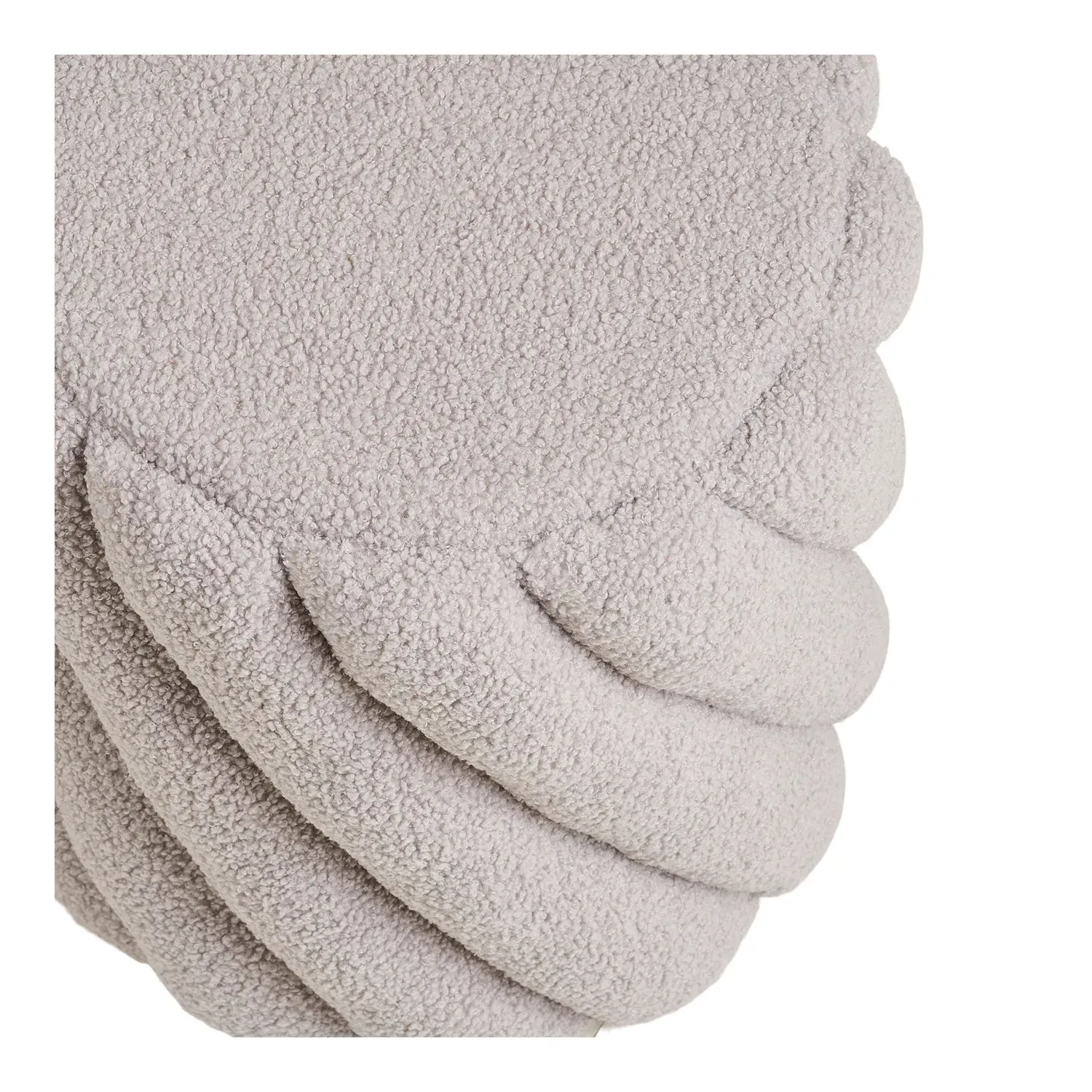 Pufa pikowana SANA 38x40 cm szara - 1501102