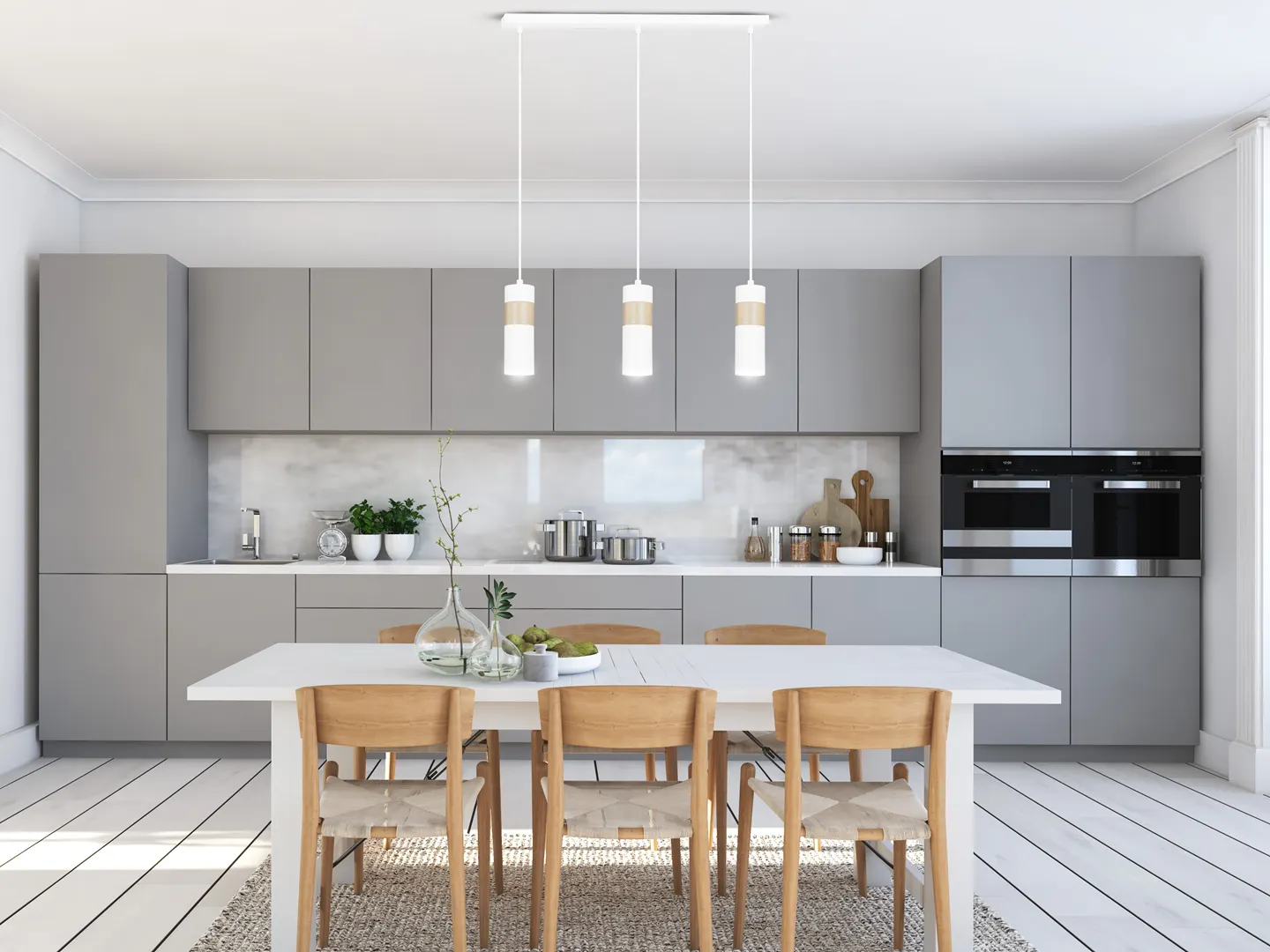 Lampa wisząca AKARI Biały 733/3 - 733/3