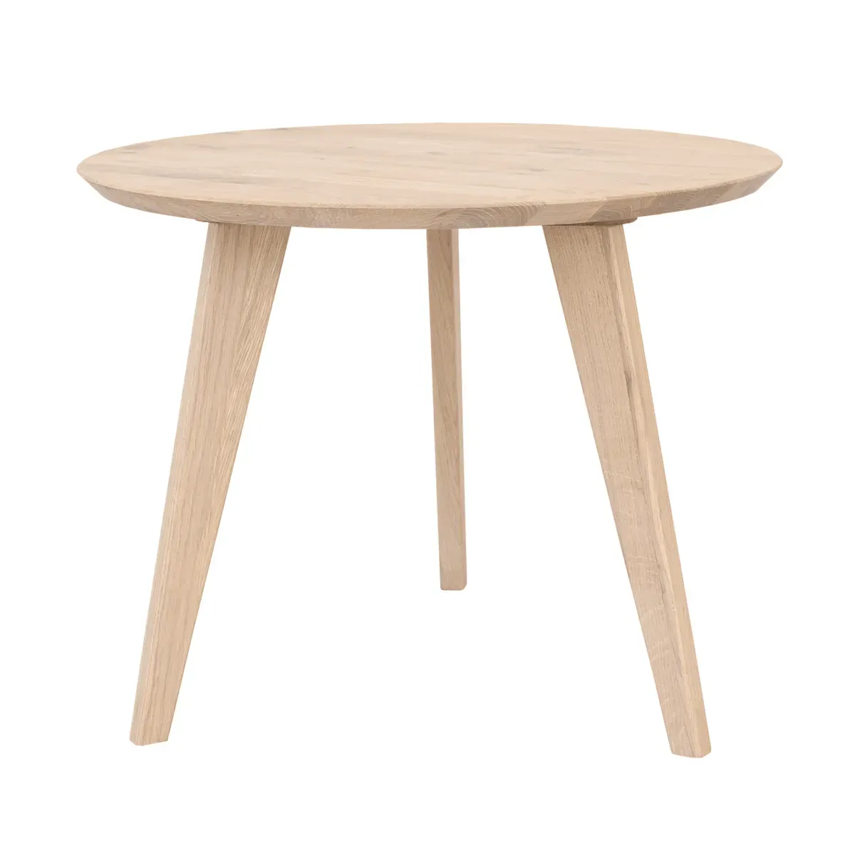 Stolik kawowy okrągły ORBETELLO 50 cm dąb bielony olejowany Stolik kawowy okrągły ORBETELLO 50 cm dąb bielony olejowany