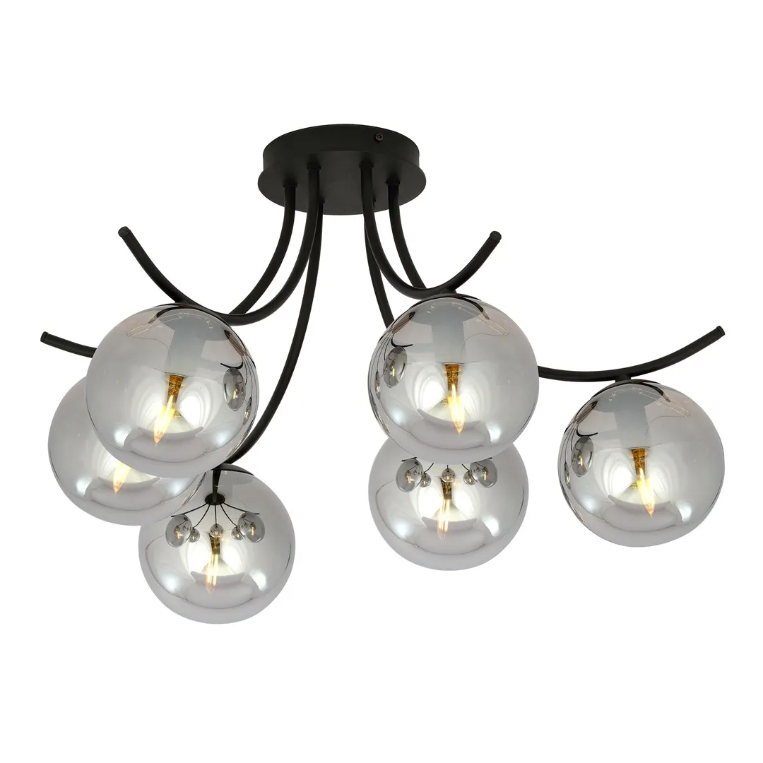 Lampa sufitowa  BOSTON Czarny 1110/6
