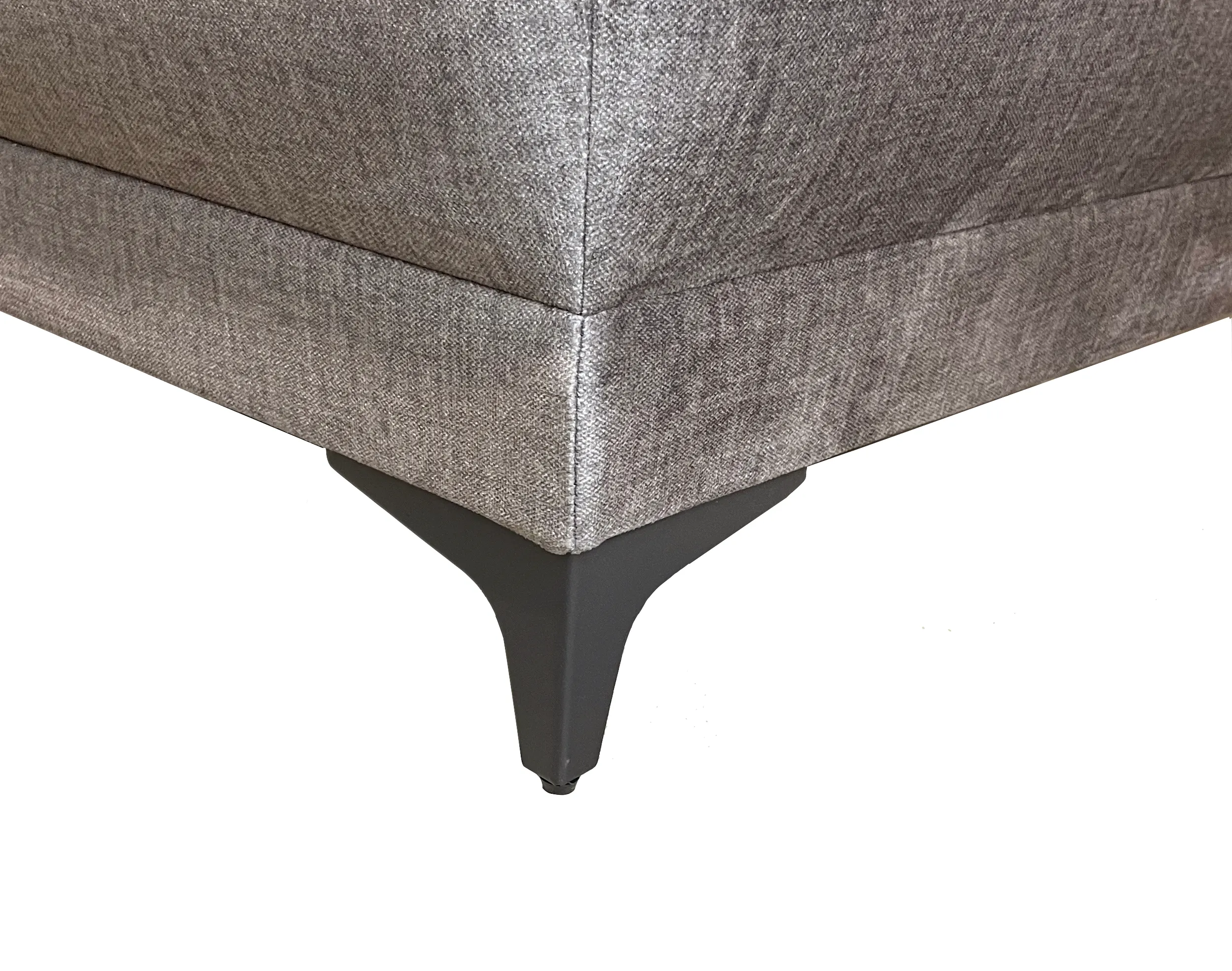 Sofa rozkładana LUCA 2 poduszki oparciowe, grafit - RU25412