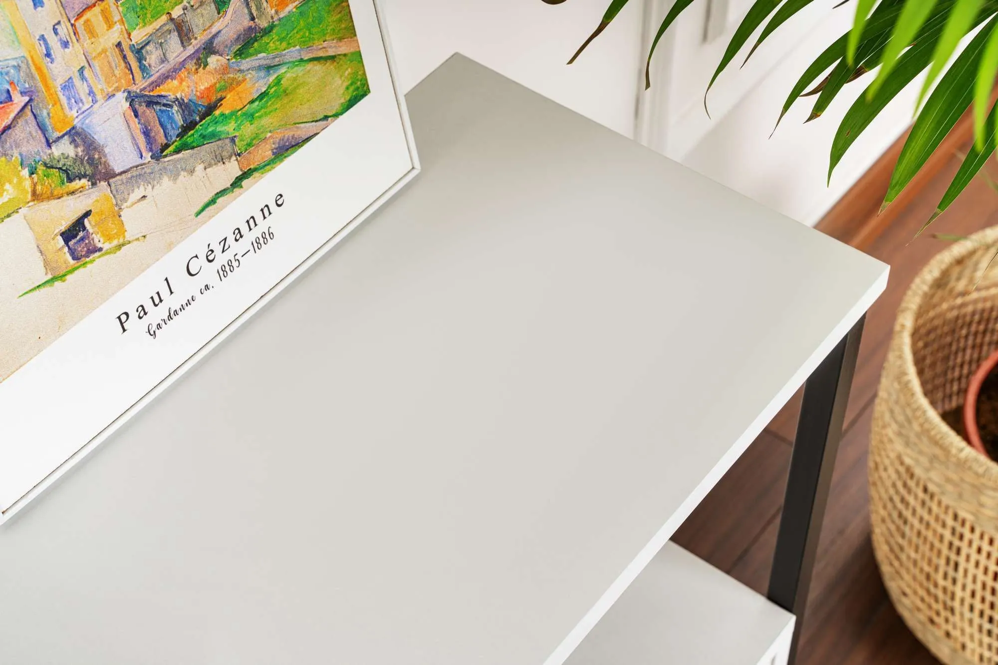 Konsola 3-drzwiowa SOLACE 120 cm biała czarny metalowy stelaż - ASI_241NRD1345