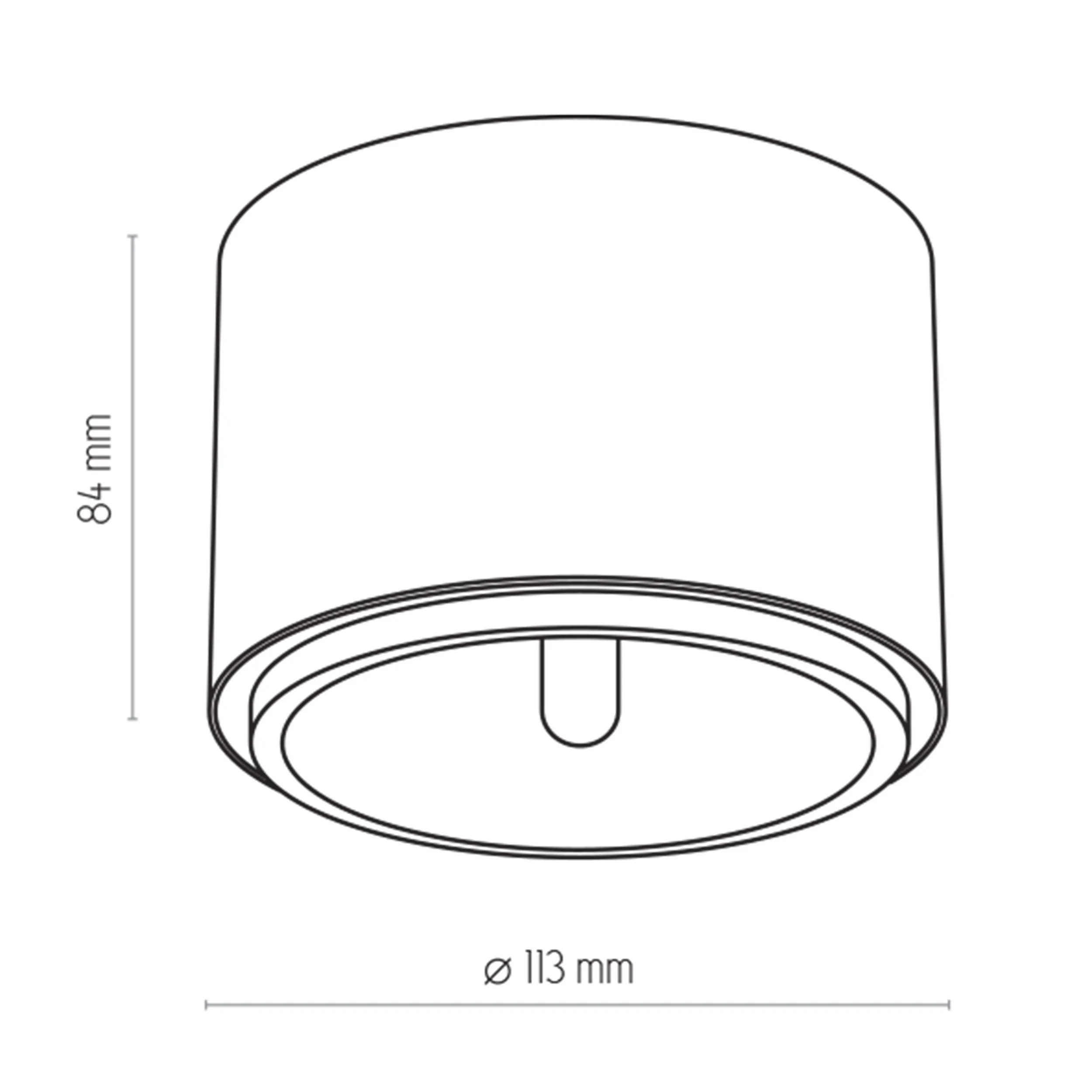 Oprawa natynkowa MORIS złota okrągła metalowa 11x8cm - TK_3349