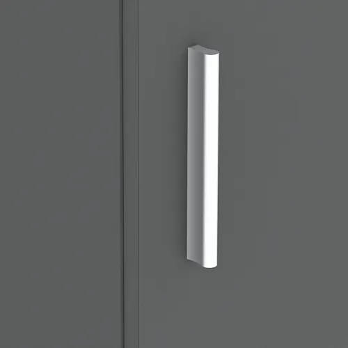 Bieliźniarka 2-drzwiowa KLARA z półkami 50cm antracyt - INT_5002701