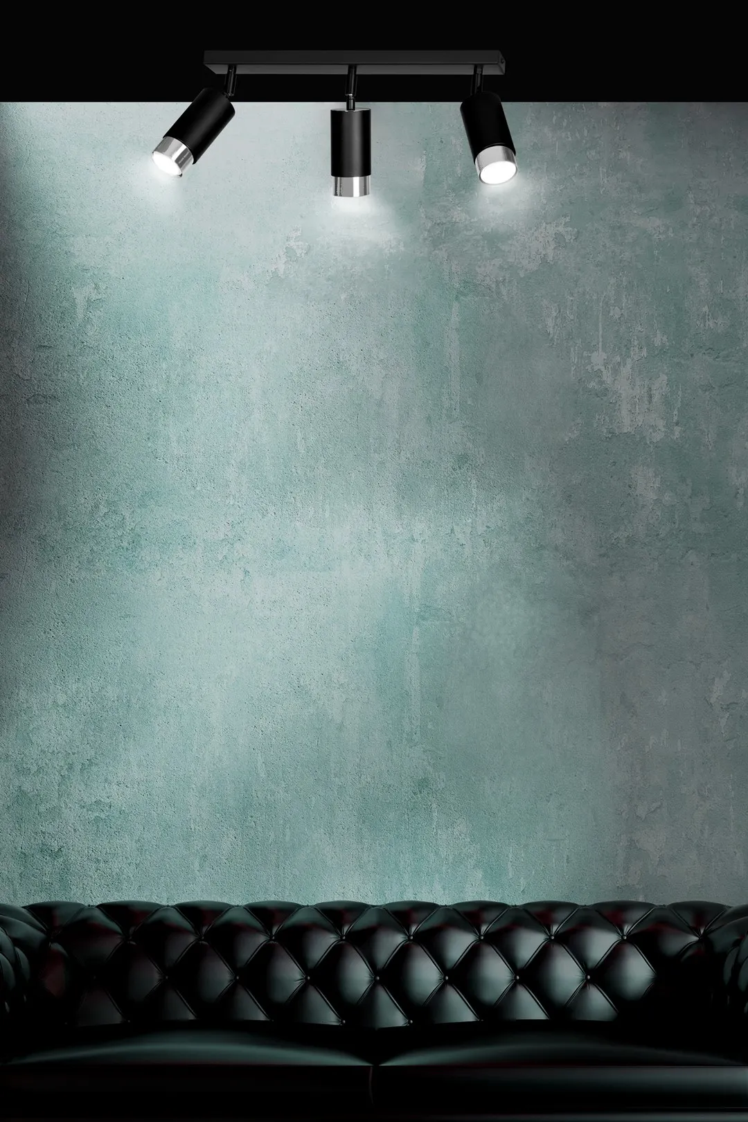 Lampa sufitowa HIRO Czarny/Chrom 964/3 - 964/3