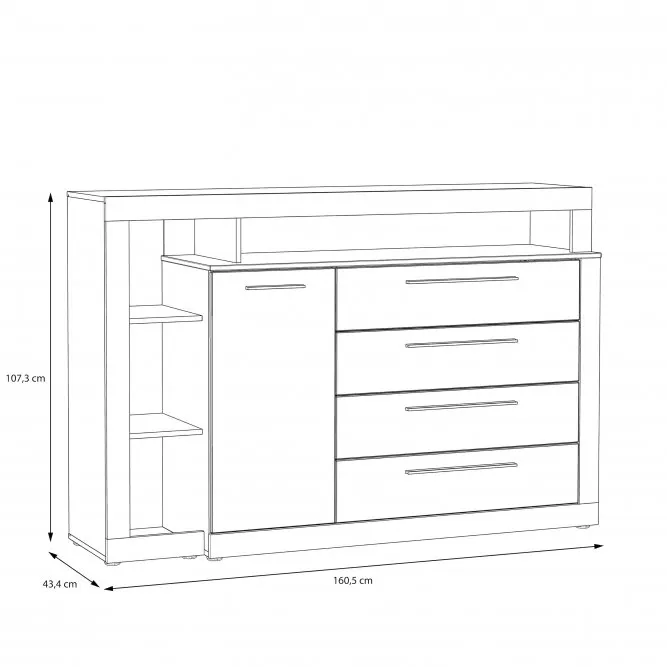 belrys Gabinet, Meble, Szuflada, Kredens
