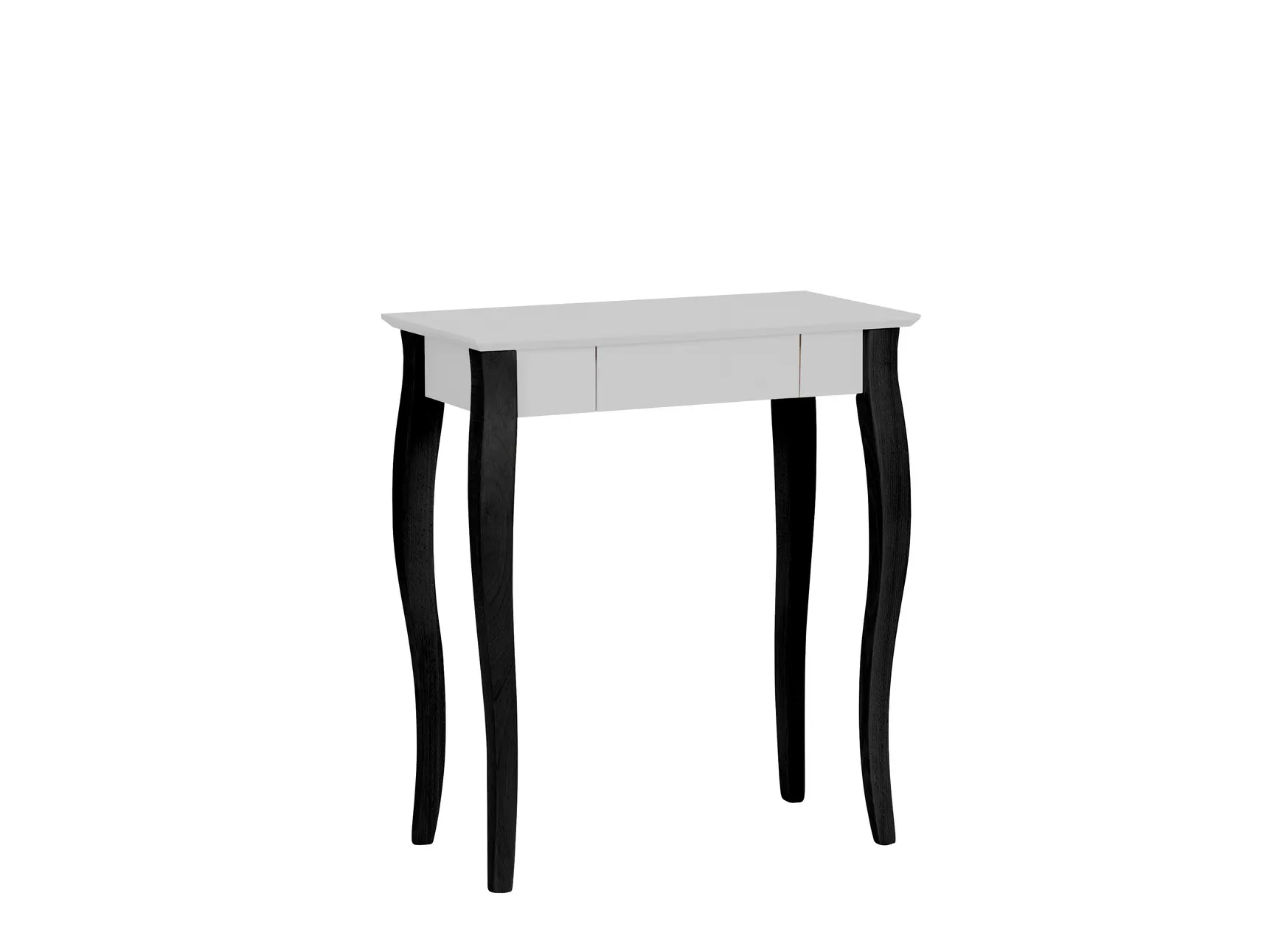 Biurko z szufladą LILLO 65x40 jasnoszary blat/czarne drewniane nogi Meble, Tabela, Biurko, Stół do jadalni