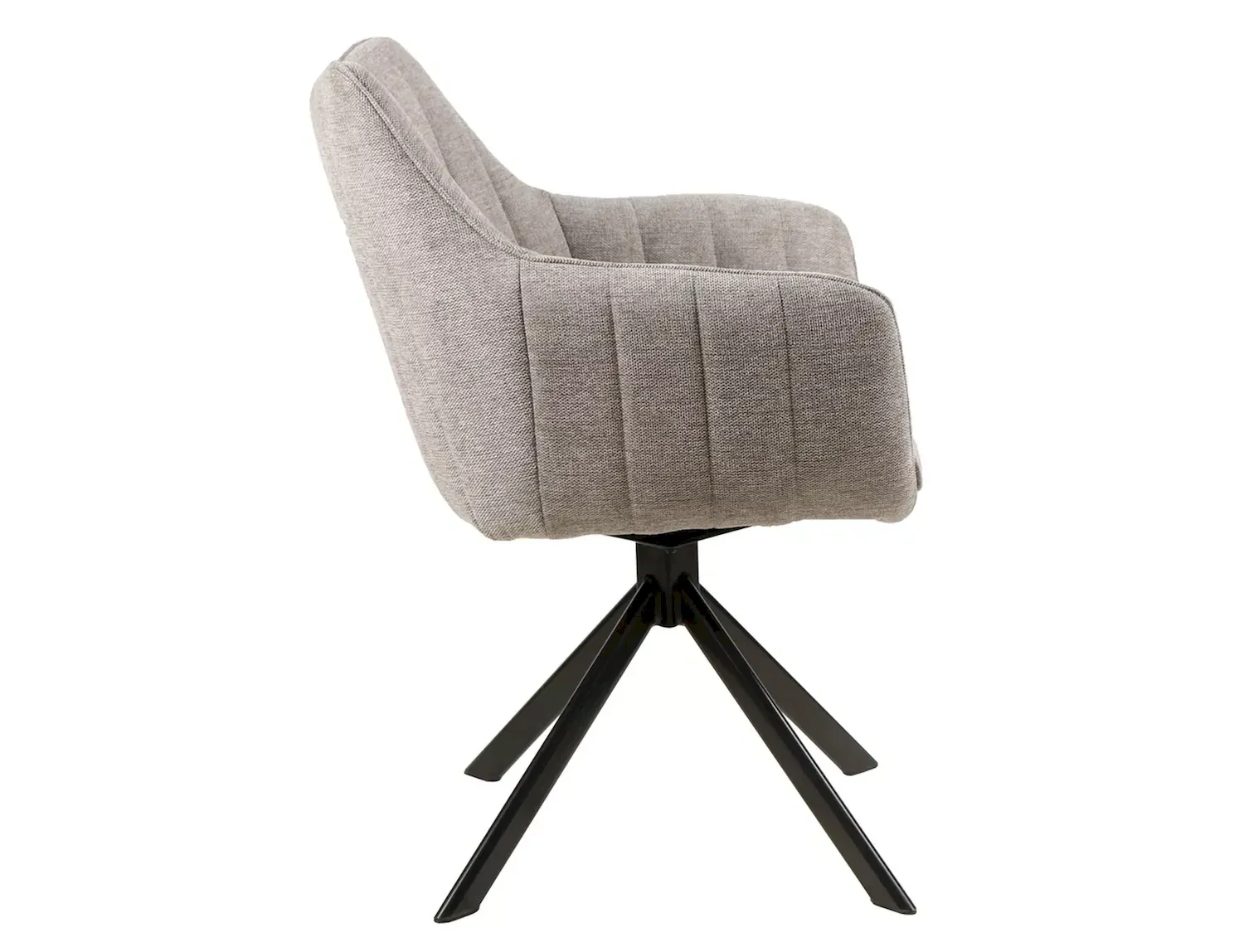 Krzesło obrotowe 180° AZALIA BREGO 07 szary metalowe nogi - AZALIABRCSZ