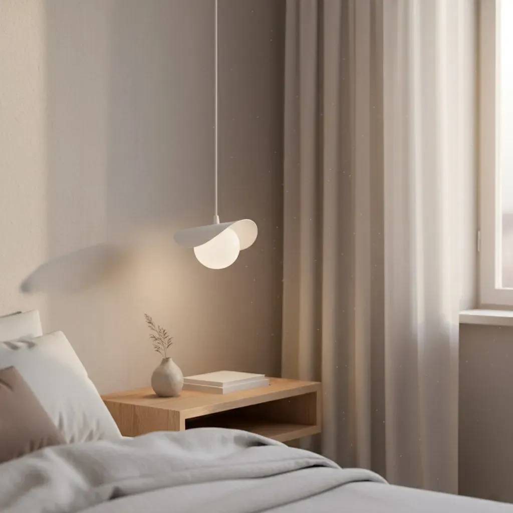 Lampa wisząca metalowa RITUAL 1 biała - 1584/1