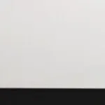 Komoda z witryną 2-drzwiowa z szufladami BAROS biało-czarna - 2497BM26