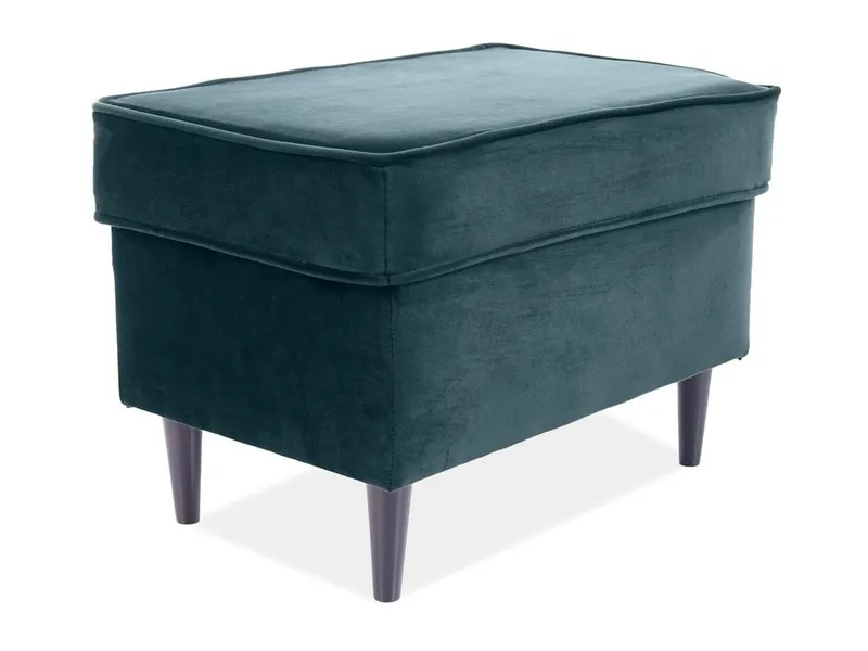 Podnóżek aksamitny RON VELVET zielony Podnóżek aksamitny RON VELVET zielony