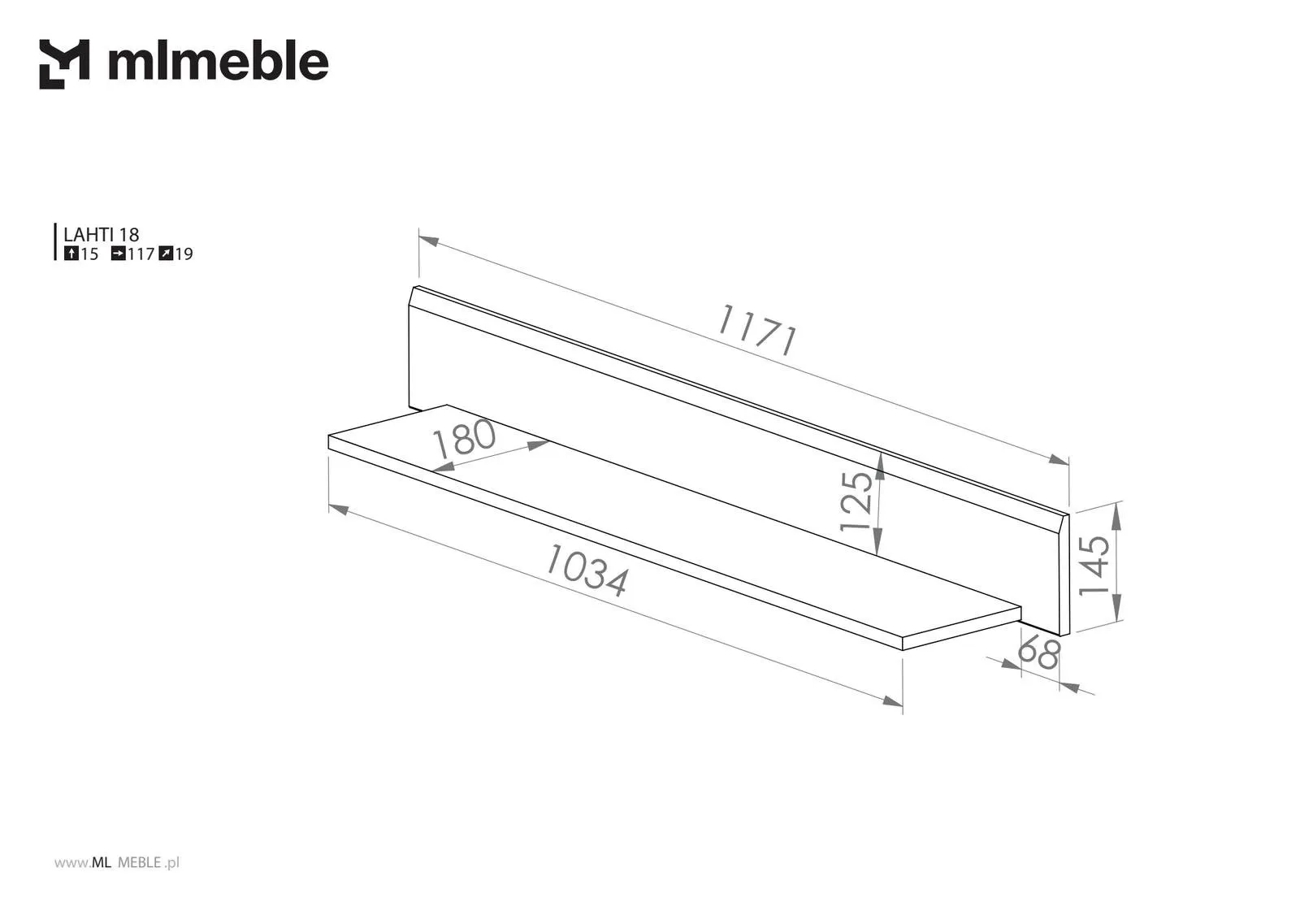 35802-polka-wiszaca-lahti-18-biala-117-cm-ml-meble image