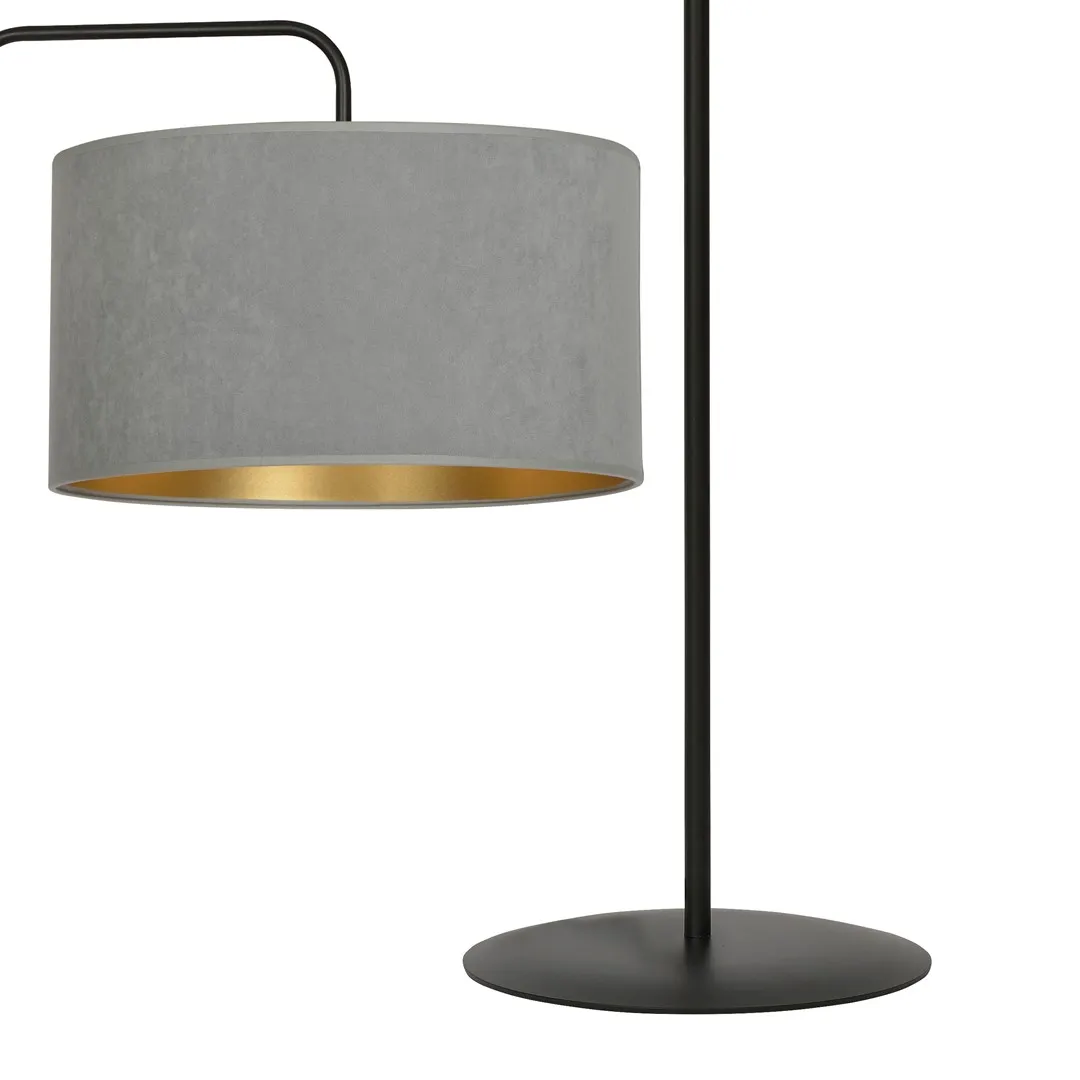 Lampa stojąca HILDE LP1 czarny szary — zdjęcie 2