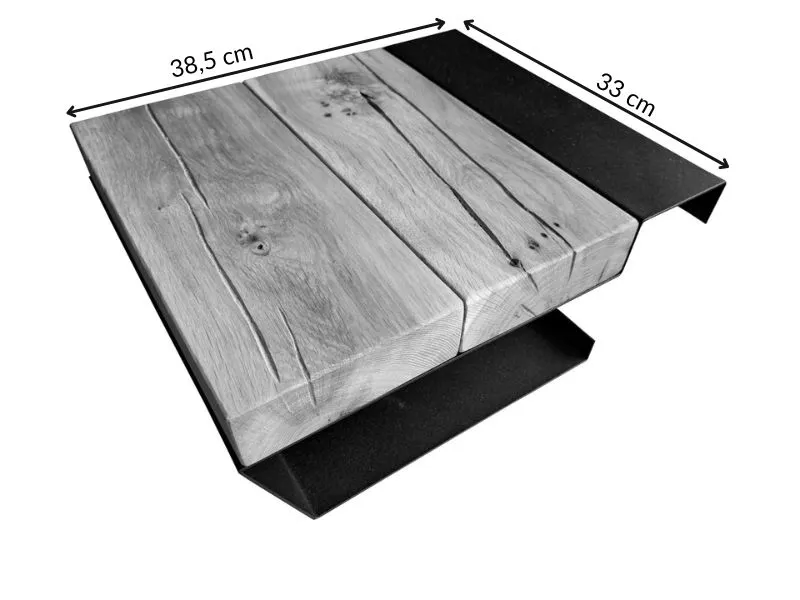 Szafka nocna wisząca z półką Homely dąb lity lakierowany - GK_1055830501