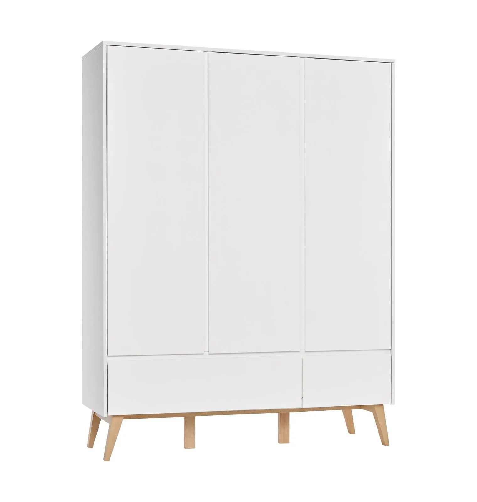 Szafa 3-drzwiowa z szufladami SWING 149x200 biała Szafa 3-drzwiowa z szufladami SWING 149x200 biała