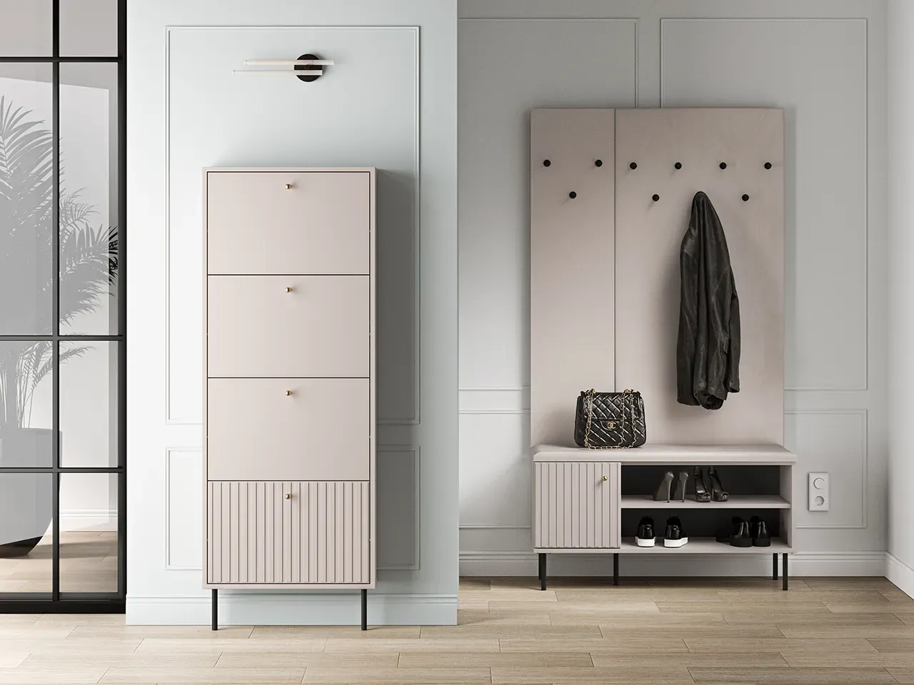 Szafka na buty z 4 klapami SOPHIE 26 cashmere - 1SOPH26-001